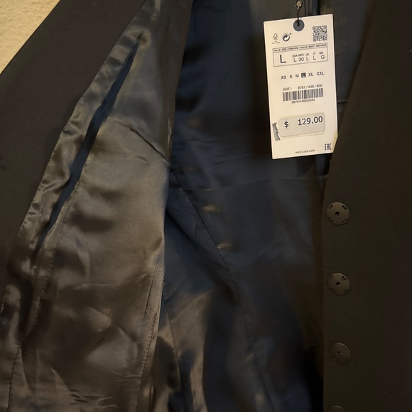 NWT Zara Tailored Blazer L - Picture 3 of 5